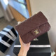 Burgundy Casual Daily Solid Color Metal Accessories Trim Chains Bags