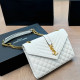 White Casual Street Letters Metal Accessories Trim Chains Texture Bags