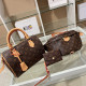 Brown Casual Daily Letters Patchwork Zipper Contrast Bags