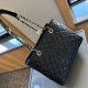 Black Silver Casual Street Solid Color Patchwork Chains Texture Bags