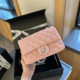 Pink Casual Daily Letters Metal Accessories Trim Texture Bags