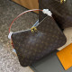 Brown Casual Daily Letters Patchwork Zipper Bags