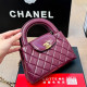 Fuchsia Casual Daily Letters Patchwork Texture Bags