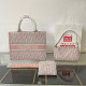 Pink Street Daily Letters Embroidered Zipper Contrast Bags