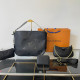 Black Street Daily Letters Patchwork Chains Embossed Bags