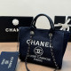 Blue Casual Letters Embroidered Patchwork Contrast Bags