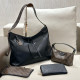 Black Casual Daily Letters Patchwork Zipper Contrast Bags