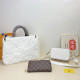 White Casual Daily Letters Zipper Fluffy Bags