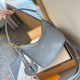 Blue Casual Street Letters Patchwork Zipper Embossed Bags