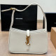 White Casual Letters Patchwork Metal Accessories Trim Bags