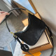 Black Casual Street Letters Patchwork Zipper Embossed Bags