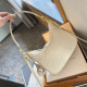 White Casual Street Letters Patchwork Zipper Embossed Bags