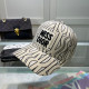 White Casual Daily Letters Embroidered Contrast Hat