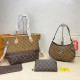 Yellow Brown Casual Street Letters Patchwork Contrast Bags