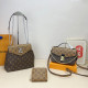 Yellow Brown Casual Daily Letters Patchwork Metal Accessories Trim Contrast Bags