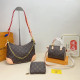 Brown Casual Street Letters Patchwork Zipper Bags