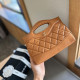 Orange Casual Daily Solid Color Metal Accessories Trim Texture Bags