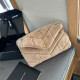 Apricot Daily Solid Color Metal Accessories Trim Fluffy Bags