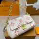 White Pink Casual Street Letters Patchwork Chains Contrast Bags