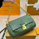 Ink Green Casual Street Letters Patchwork Chains Embossed Bags