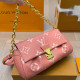 Pink Casual Street Letters Patchwork Chains Contrast Bags