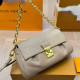 Light Coffee Casual Street Letters Patchwork Chains Embossed Bags
