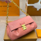 Pink Casual Street Letters Patchwork Chains Embossed Bags