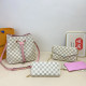 White Grey Casual Daily Plaid Draw String Chains Contrast Bags