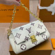 White Purple Casual Street Letters Patchwork Chains Contrast Bags