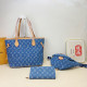 The cowboy blue Casual Street Letters Patchwork Zipper Bags