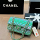 Green Casual Street Gradient Color Chains Texture Contrast Bags