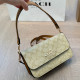 Apricot Casual Street Letters Patchwork Contrast Bags