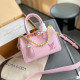 Pink Daily Solid Color Patchwork Chains Bags