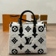 Black White Casual Street Letters Weave Fluffy Contrast Bags