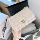 White Casual Daily Letters Metal Accessories Trim Texture Bags