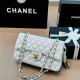 White Casual Street Gradient Color Chains Texture Contrast Bags