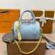 Blue Casual Daily Solid Color Patchwork Chains Bags