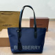 Blue Casual Daily Letters Patchwork Bags