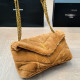 Brown Casual Daily Solid Color Patchwork Chains Fluffy Bags