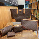 Brown Casual Daily Letters Patchwork Zipper Contrast Bags
