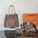 Orange Brown Casual Street Letters Fringed Trim Patchwork Zipper Bags