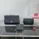 Black Casual Daily Letters Patchwork Metal Accessories Trim Zipper Bags