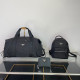 Black Casual Solid Color Patchwork Zipper Bags