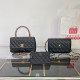 Black Casual Daily Solid Color Metal Accessories Trim Texture Bags
