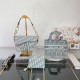 White Blue Casual Daily Letters Embroidered Patchwork Irregular Bags