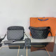 Black Gray Casual Letters Patchwork Zipper Contrast Bags