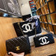 Black Casual Daily Letters Patchwork Chains Contrast Bags
