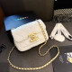 White Casual Daily Letters Metal Accessories Trim Texture Bags