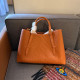 Orange Casual Daily Letters Patchwork Embossed Adjustable Bags