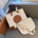 Apricot Casual Solid Color Patchwork Contrast Adjustable Bags